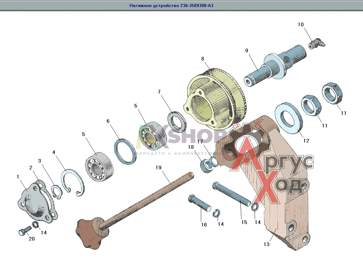 236-3509300-А3 Натяжное устройтво ремня компрессора